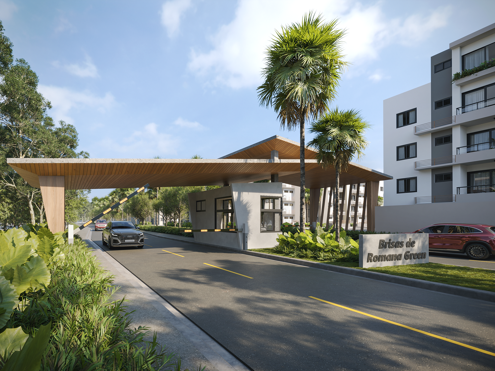 Entrada principal Brisas de Romana Green